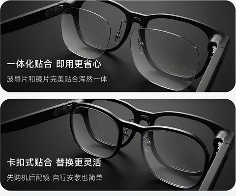 Reference AR99 integrated and snap-in prescription lens approaches