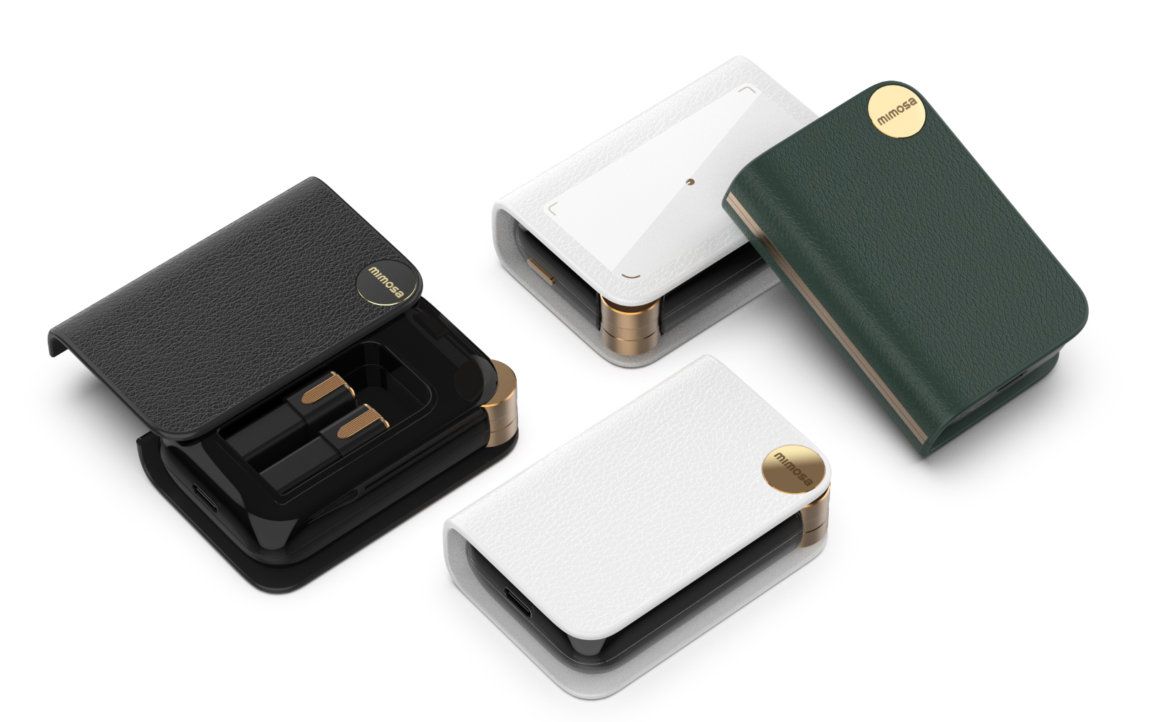 Mimosa-branded sample of the optional AR99 Pro pocket charging dock with dual battery bays
