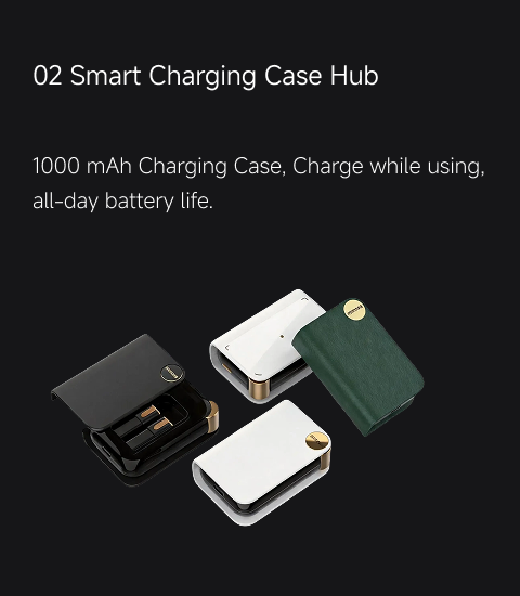 AR99 Pro reference panel showing an optional smart charging case hub