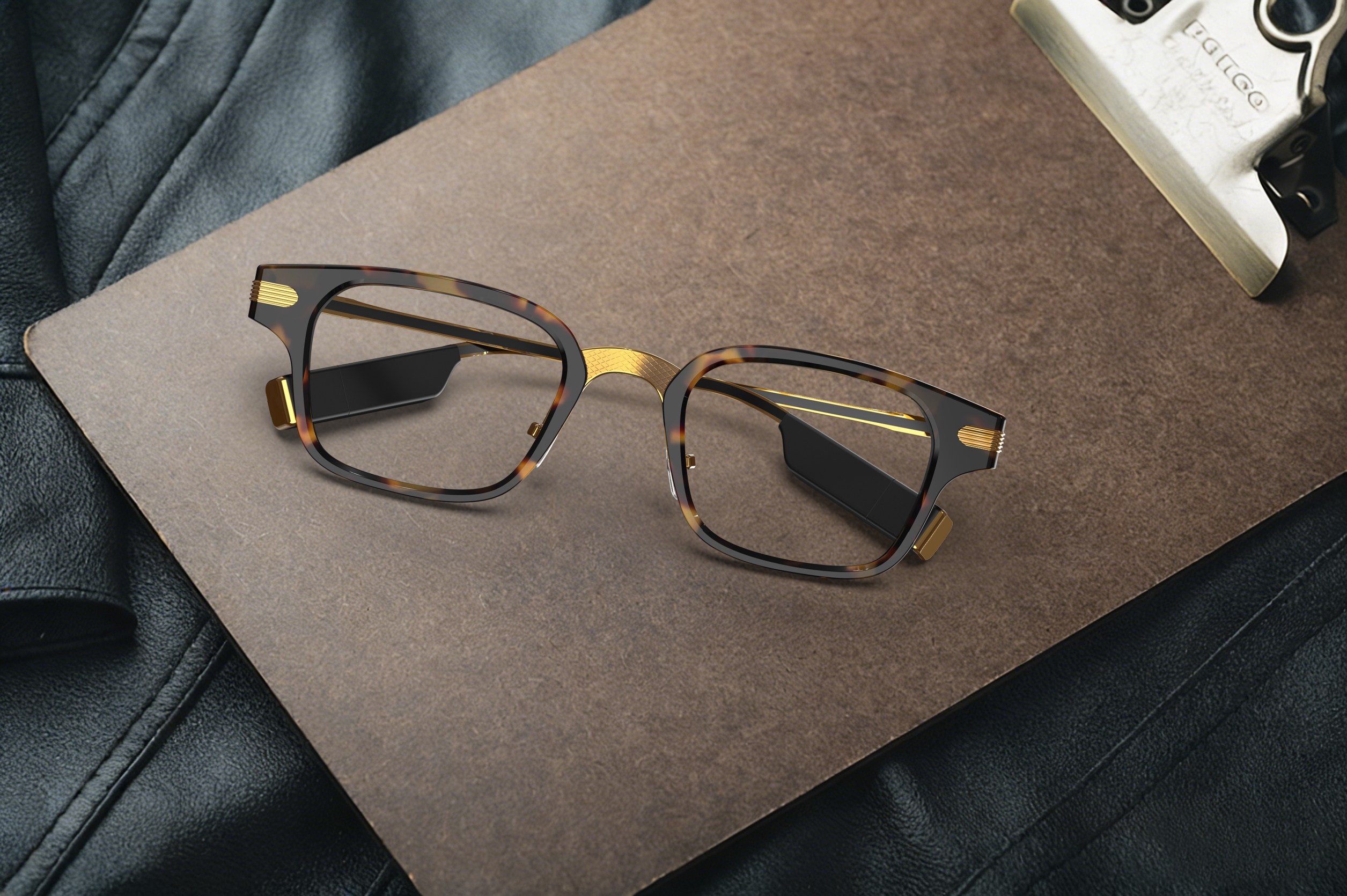 AR99 Pro tortoiseshell and gold frame configuration