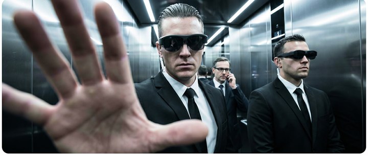 Illustrative field team wearing smart glasses