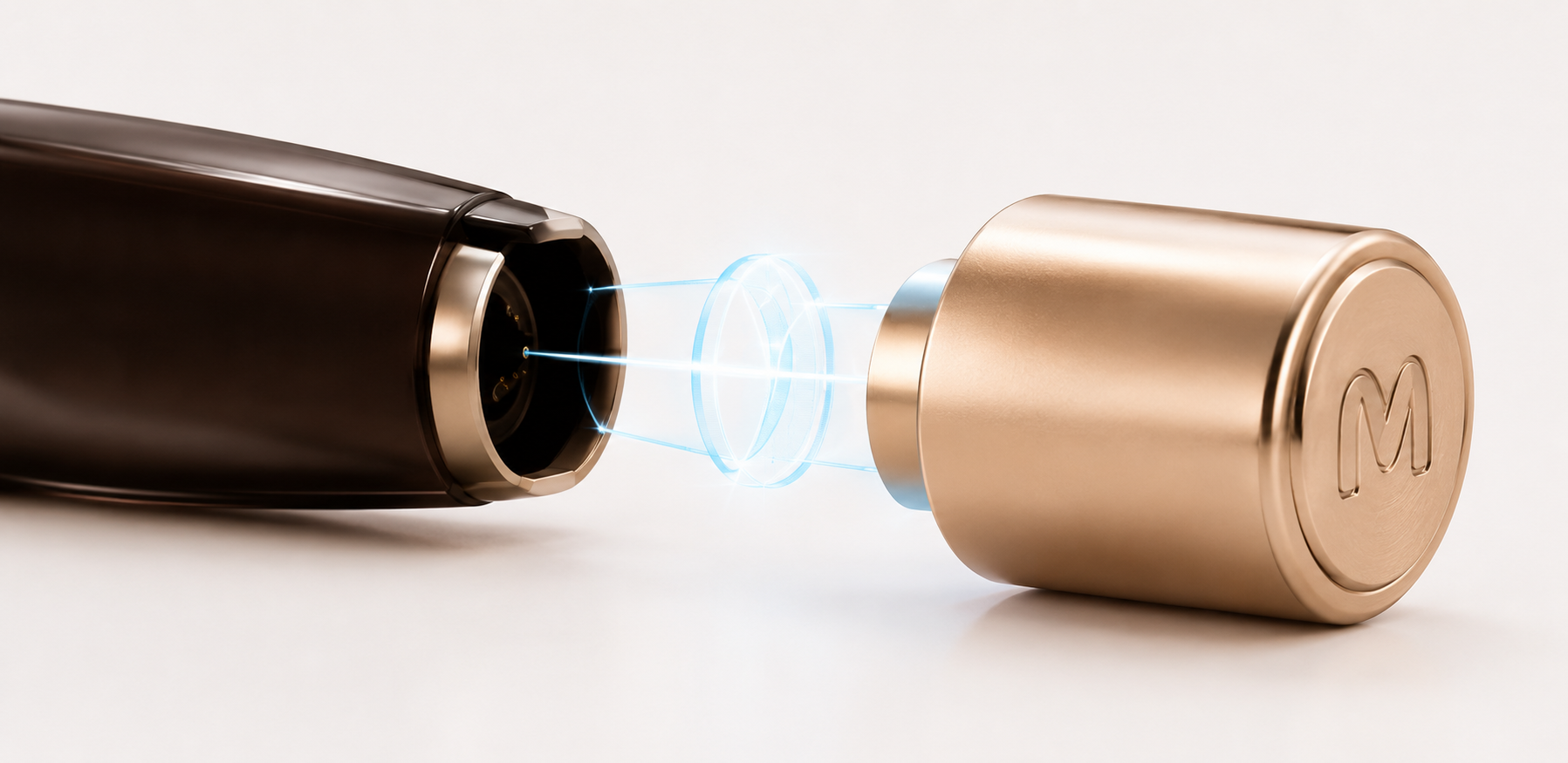 Audio 01 magnetic swappable battery charging capsule