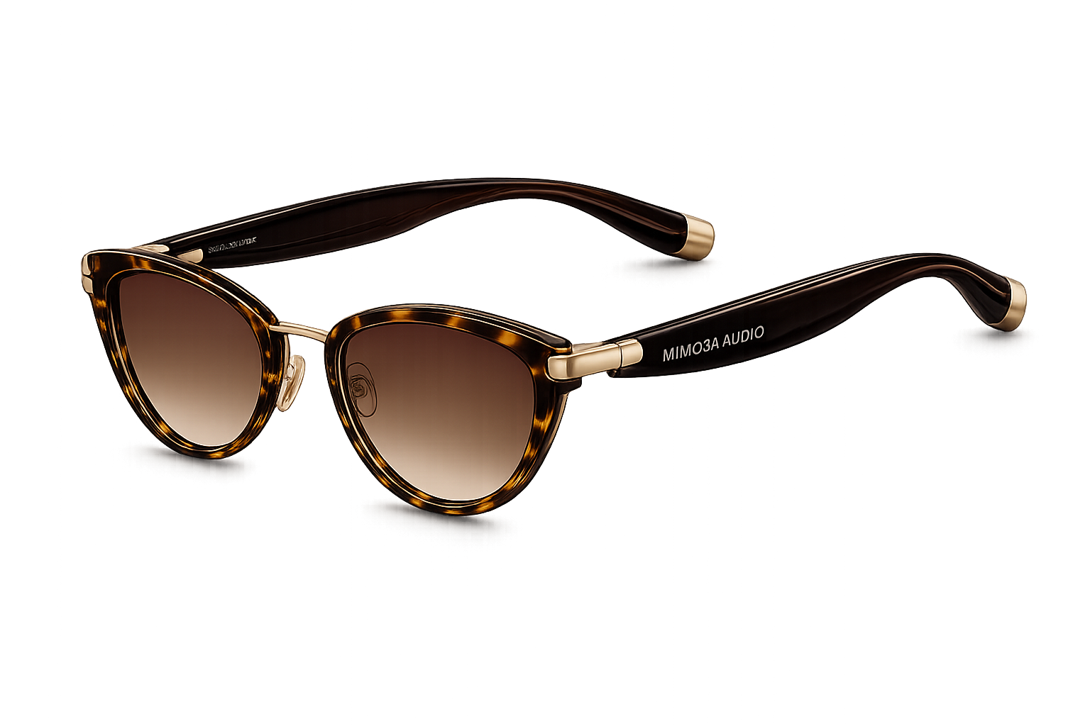 Audio 01 tortoise gold AI audio eyewear