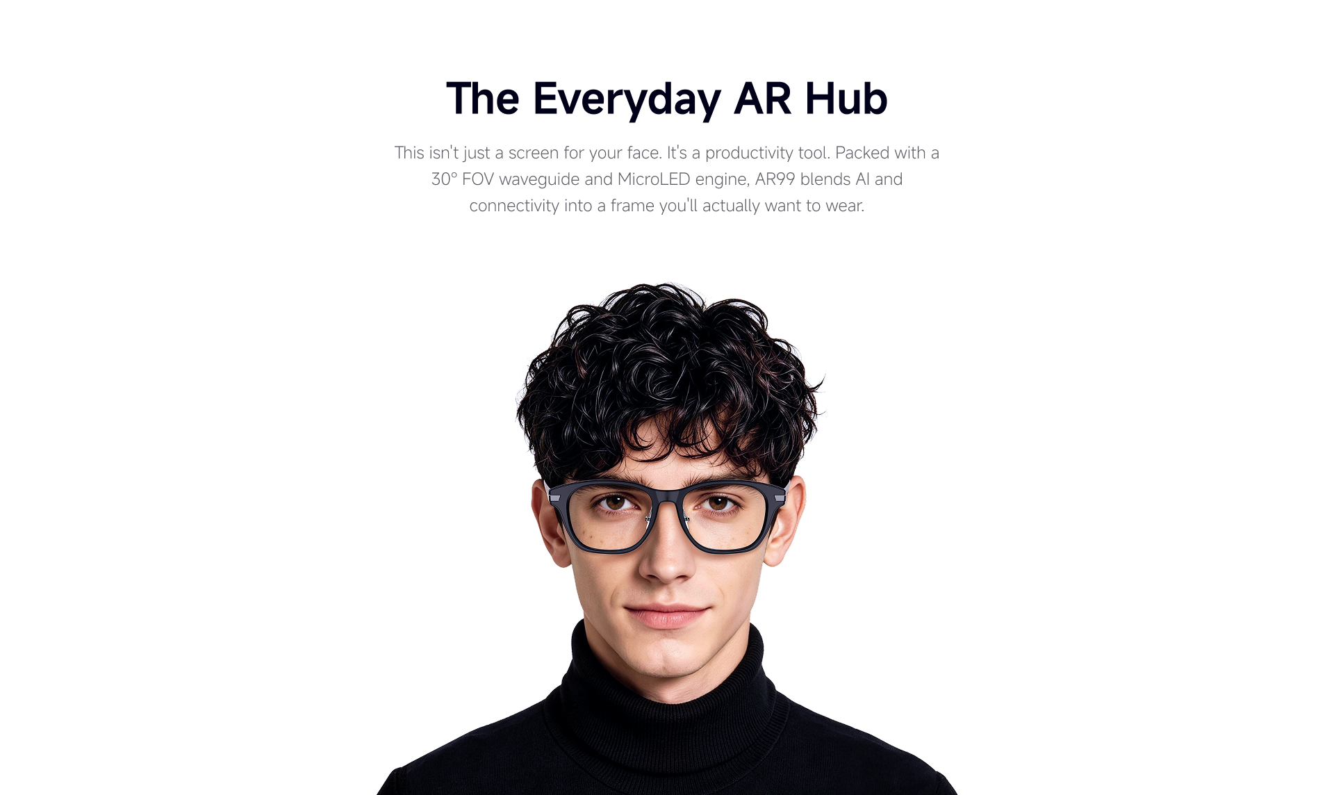 AR99 MicroLED volume-holographic AR optical platform