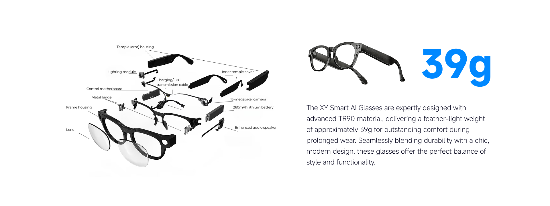 K900 AI Camera Glasses section 02